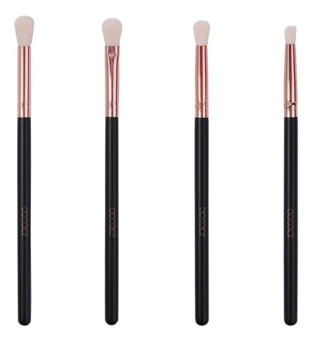 Set de 4 brochas de maquillaje Docolor DC0412 rose gold