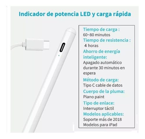 Lápiz Para Tableta Compatible Apple (similar Apple Pencil)