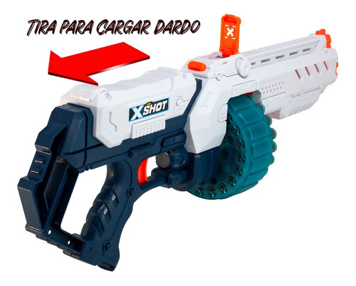 Imagen 7 de 10 de Ametralladora Lanza Dardos X-shot Turbo Fire 20mts + 48 Dard