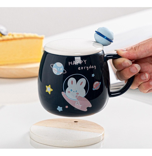 Taza Animalito Space + Cucharita