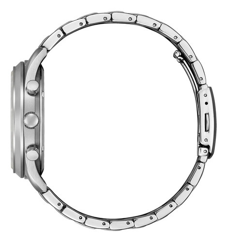 Reloj Citizen Ca702881e Hombre Cronógrafo Y Fechador Color de la malla Plateado Color del bisel Gris Color del fondo Negro