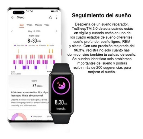 Imagen 4 de 5 de Huawei Band 6 Smartwatch 96 M. Deportivos Oxímetro 2021