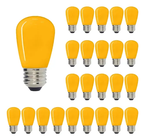 Luxsent Sign S14 Bulbo Decorativo Led, Color Amarillo, A De