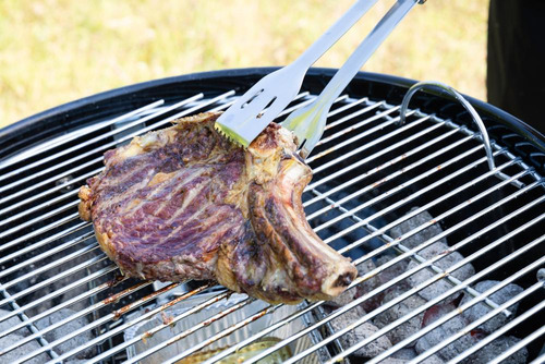Conjunto Para Churrasco Inox 5 Peças Com Maleta Naterial