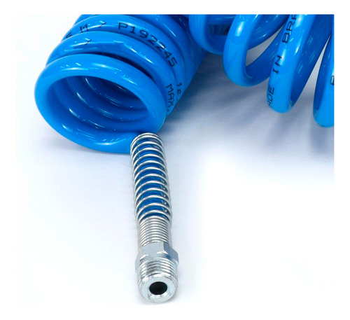 Mangueira Espiral Pu Azul 8mmx 5 Metros P/ Ar Comprimido