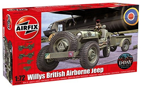 Airfix 1:72 Willys Jeep Aerotransportada Británica Kit ()
