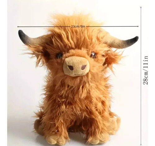 Jinshang Lindos Juguetes De Peluche De Vaca Peluda 2025