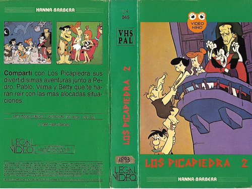 Los Picapiedras 2 Vhs Hanna-barbera Video Niño Legal Video