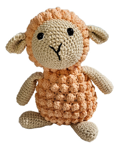 Imagen 1 de 1 de Amigurumi Tejido Juguete Bebes Crochet Montesori Oveja Hilo