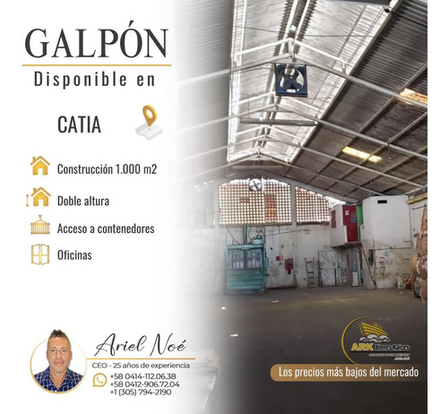 (#1063) Galpón De 1.000 M2 En Catia, Caracas