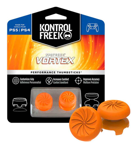 Kontrolfreek Vortex Para Mando Ps4 Ps5 Fpsfreek Grips Naranj