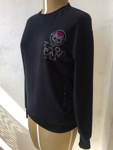 Imagen 3 de 4 de Sudadera Pedrería Craneo Tzompantli
