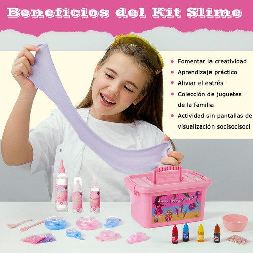 Kit De Slime De Helado, Increíble Kit Para Hacer Slime De He