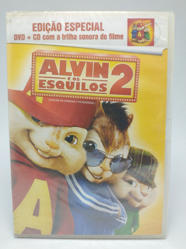 Dvd + Cd Filme Alvin E Os Esquilos 2 - Original