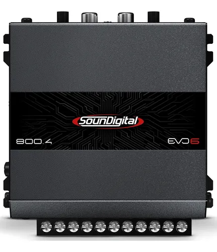 Modulo Amplificador Soundigital Sd800.4 800w Evo6 4 Canais Cor