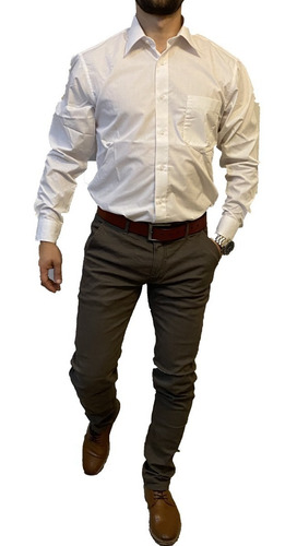 Imagen 1 de 7 de Camisa Hombre Manga Larga
