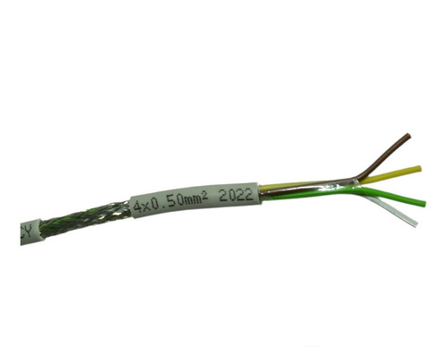 Cable 4x20 Awg Multiconductor Blindado (4x0.5mm2) 10 Metros