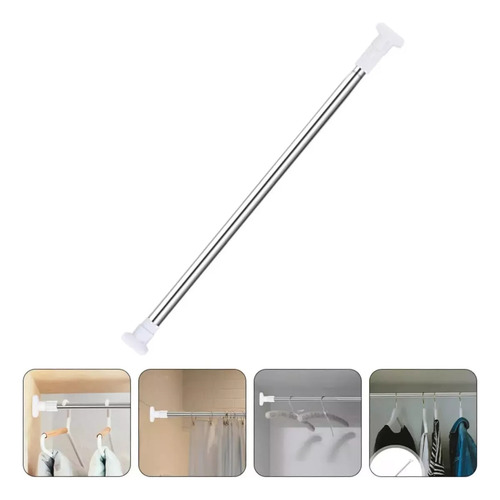 Barra Barral Cortina De Baño Expandible 110cm A 200 Cm