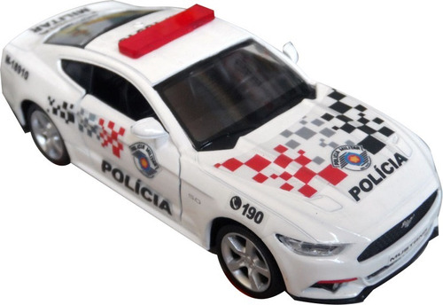 Miniatura Mustang Gt Polícia Militar Pm Sp 1/38 - Atual