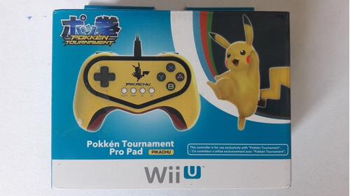 Control Pokken Tournament Edicion Pikachu / Amarillo Wiii U 