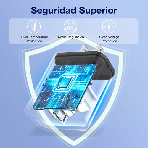 Cargador De Pared Salida Usb Tipo C Carga Rápida 20w Turbo