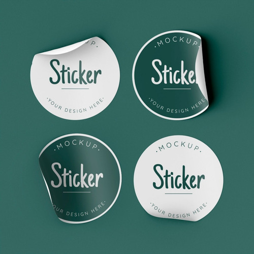 Oferta Stickers Adhesivos - Etiquetas Troqueladas 1 Mt2