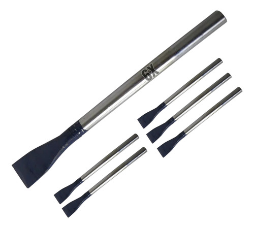 Kit 6 Talhadeira Aço Haste Amortecedor 3/4 Resistente Obras