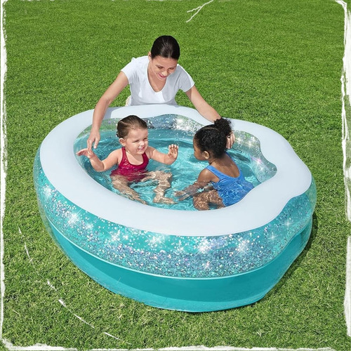 Purpurina inflable para niños, piscina, playa, verano, bebé, 230 litros