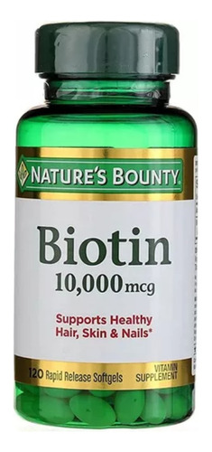 Biotina 10000 Mcg Cabello Uñas - Unidad a $659