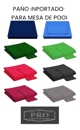 Paño Para Mesa De Pool Corte De 3 M X 1,5 M