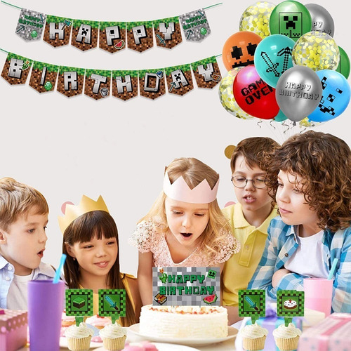 Imagen 6 de 7 de Globos Fiesta Infantil Decoración Tematica 60 Pz