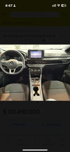 Renault Kardian 1.0T Premiere Edition At