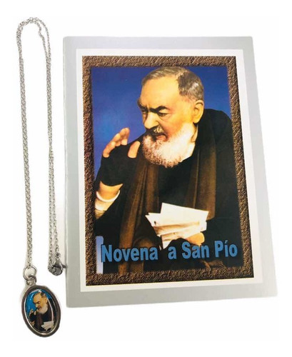 Novena A San Pío De Pietrelcina + Medalla Y Cadena
