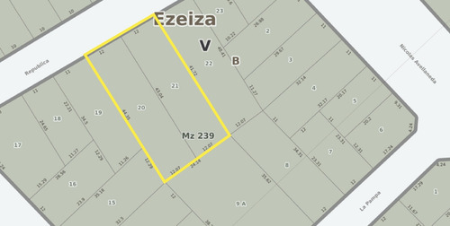Lote En Venta Ideal Inversión, En Ezeiza