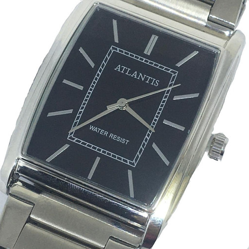 Relógio Masculino Original Atlantis Social Luxo Prata