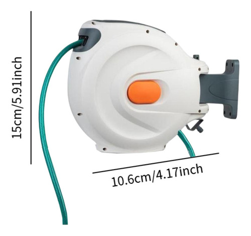 Reel De Mangueira De Rebobinagem Automática, De 10 M 1m