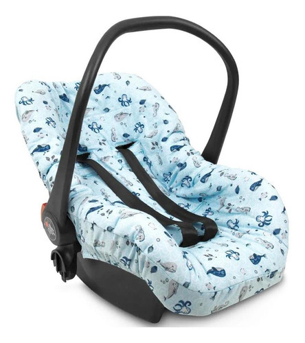 Capa Para Bebê Conforto Hug Fundo Do Mar Azul E15720