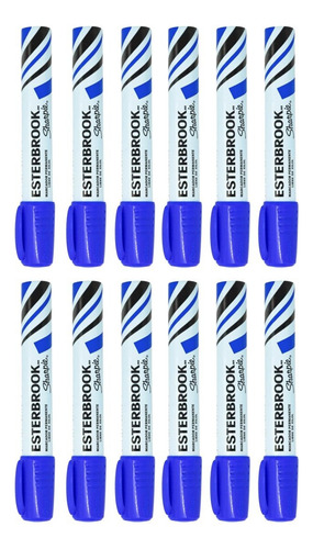 12 Marcadores Permanentes Esterbrook Sharpie Punta Cincel