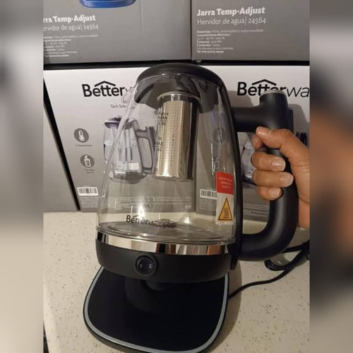 Jarra Temperatura Ajustable Betterware 1.8 L Con Infusor Negro