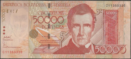 Venezuela 50000 Bolivares 25 Abr 2006 Serie C8 Dig P87b