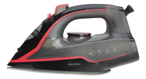 Plancha De Vapor Decakila 1700w Negro Revestimiento Ceramico