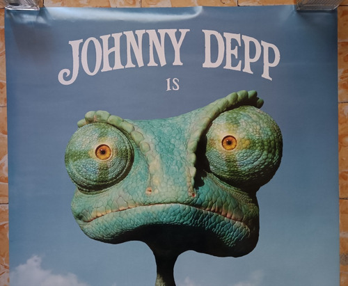 Póster Original Cine Rango Johnny Depp (Usado)