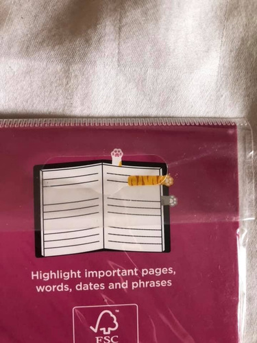 Cat Sticky Pages Markers Papelaria Inglesa Whsmith
