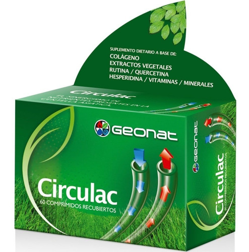 Geonat Circulac 60 Comp Mejora La Circulación Venotónico