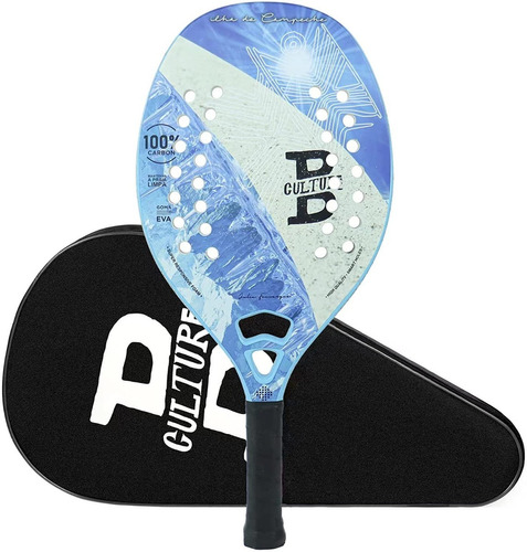 Raquetas Padel Tenis Playa B Culture Water Fibra De Carbono 