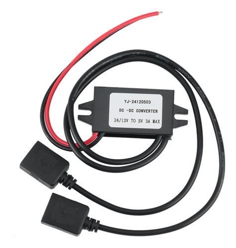 - Módulo Conversor De 12 V A 5 V, 3 A, 15 W, Doble Usb Step