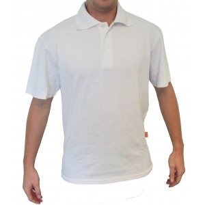 Remera Blanca Tipo Polo C/proteccion Uv  ( Girodi )