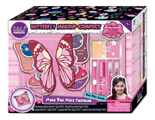 Maquillaje Mariposa Petaca Juguete Infantil