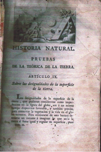 Historia Natural Pruebas De La Teoría De La Tierra Antiguo