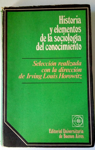 Historia Y Elementos De La Psicologia Del Conocimiento